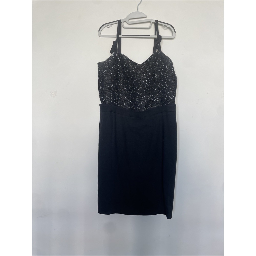 Escada Tweed Dress Midi Black Size 40 - Picture 2 of 8